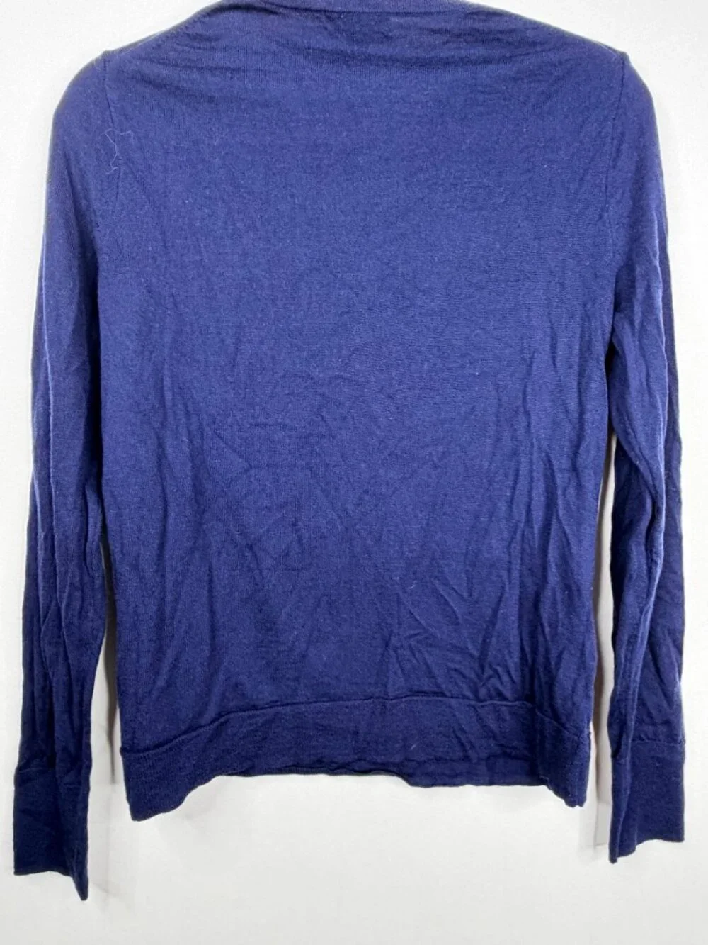 J. Crew Margot Crew Neck Sweater Navy Blue Medium #A2842